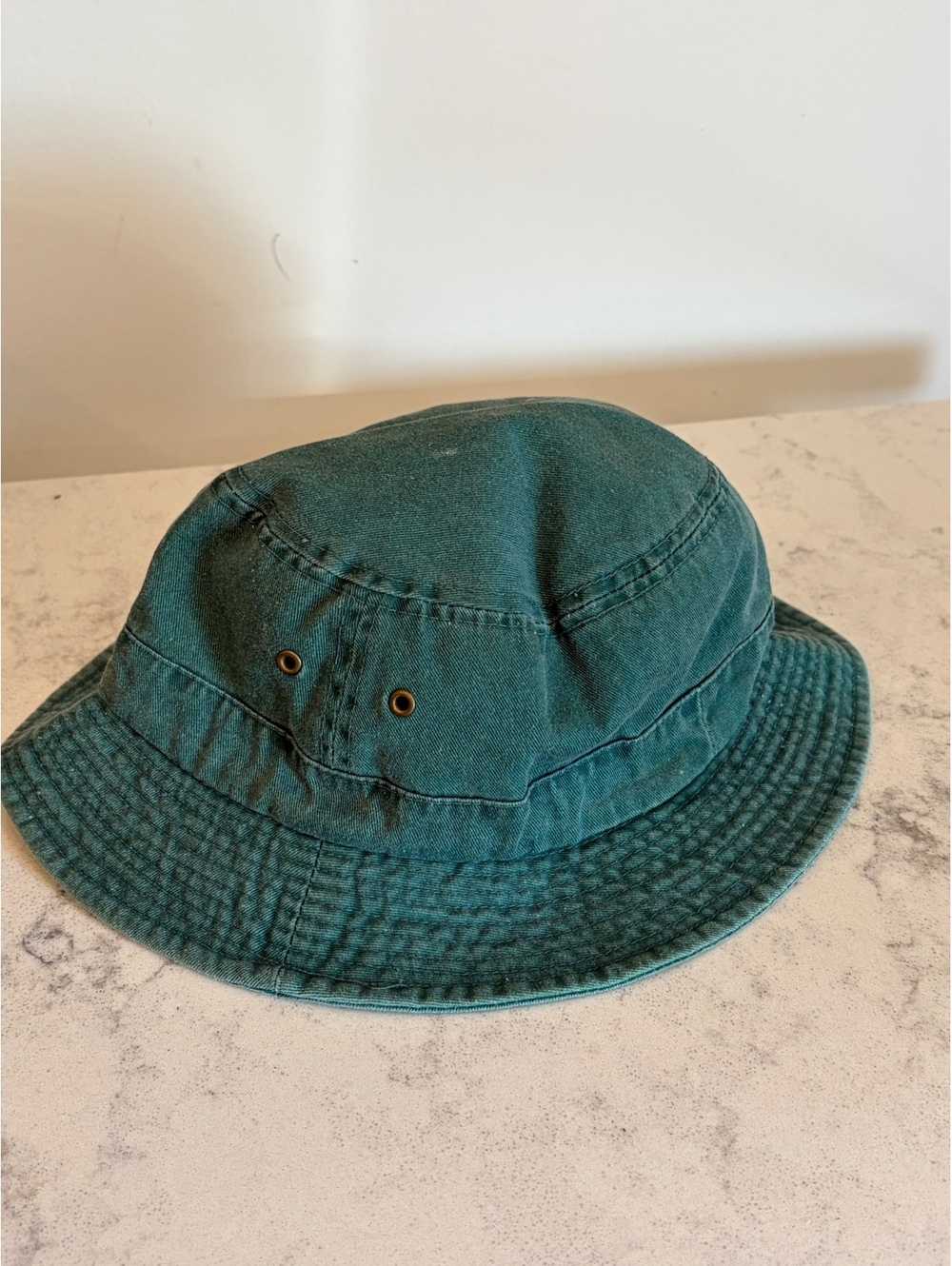 Dorfman Pacific Green Bucket Hat Distressed Outdoor Sun Hat